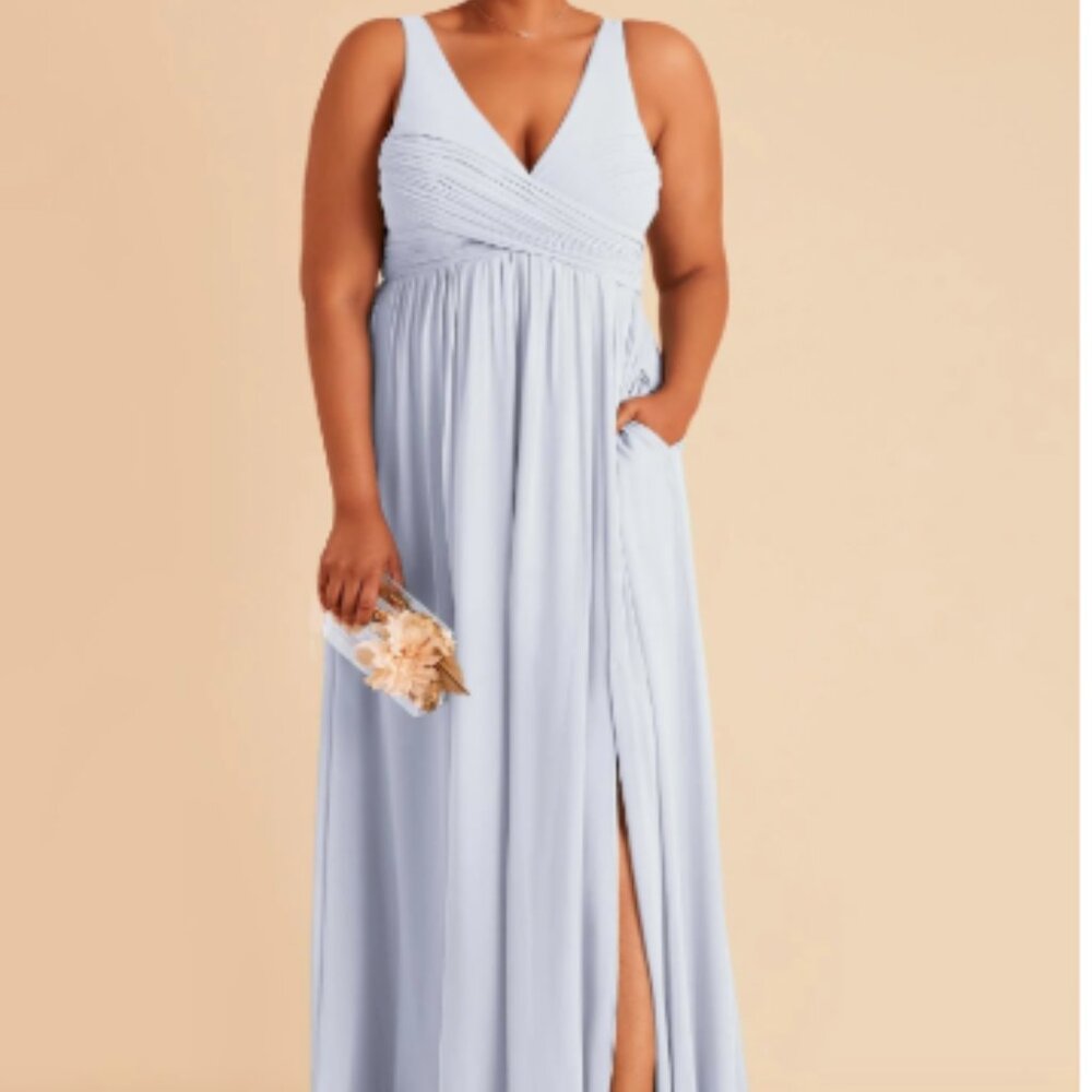 Birdy Grey Chiffon Light Blue Formal Dress
